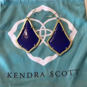 Kendra Scott Alexandra blue earrings